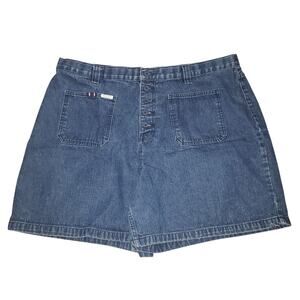 Vintage Carolina Blues Denim Shorts Plus Size 38 High Rise 100% Cotton